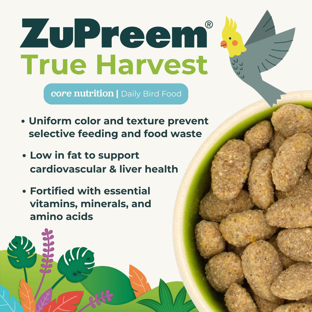 ZuPreem FruitBlend — Alimento en Pellets para Aves Medianas y Grandes (Loro, Conure, Caique, Gris Africano, Eclectus, Cacatúa Pequeña)