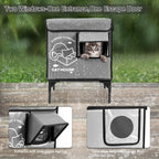 Casa para Gatos de Exterior — Refugio Impermeable Térmico para Gatos Callejeros y Domésticos