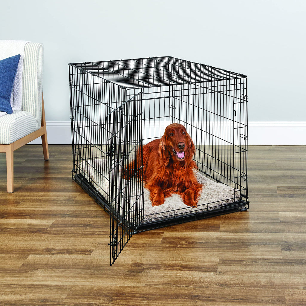 New World — Jaula para Perro Plegable de Metal con Doble Puerta