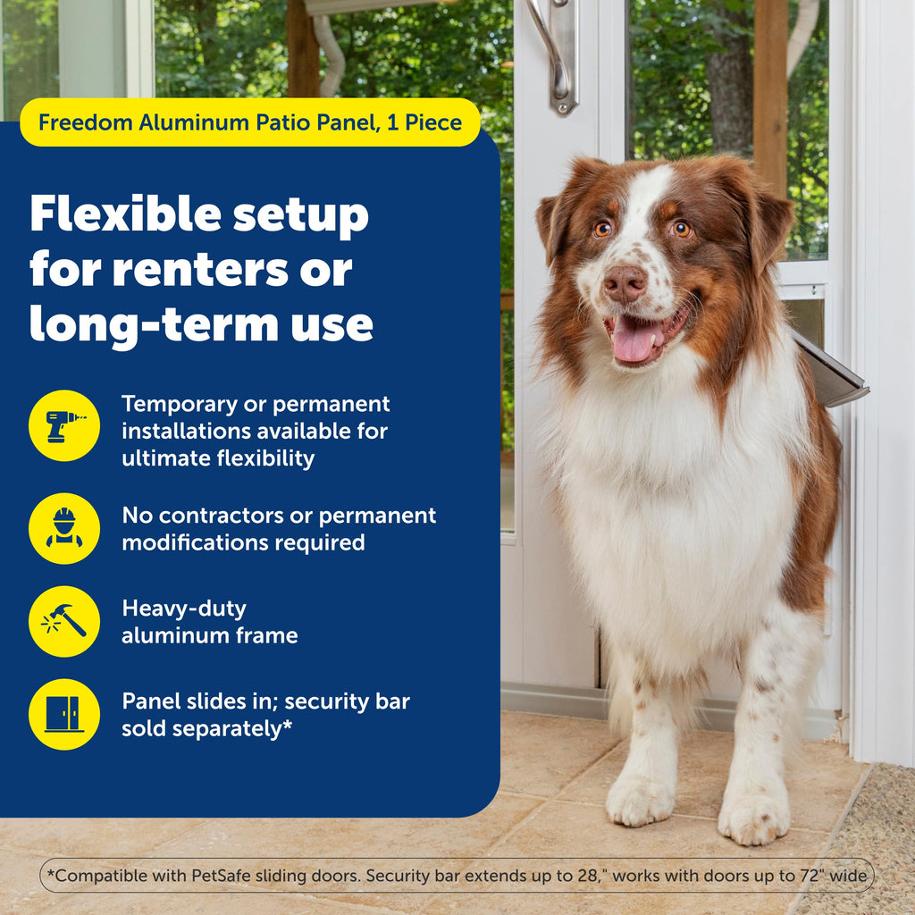 PetSafe Doggy Door — Puerta para Perros en Puertas Corredizas de Vidrio con Altura Ajustable
