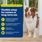 PetSafe Doggy Door — Puerta para Perros en Puertas Corredizas de Vidrio con Altura Ajustable