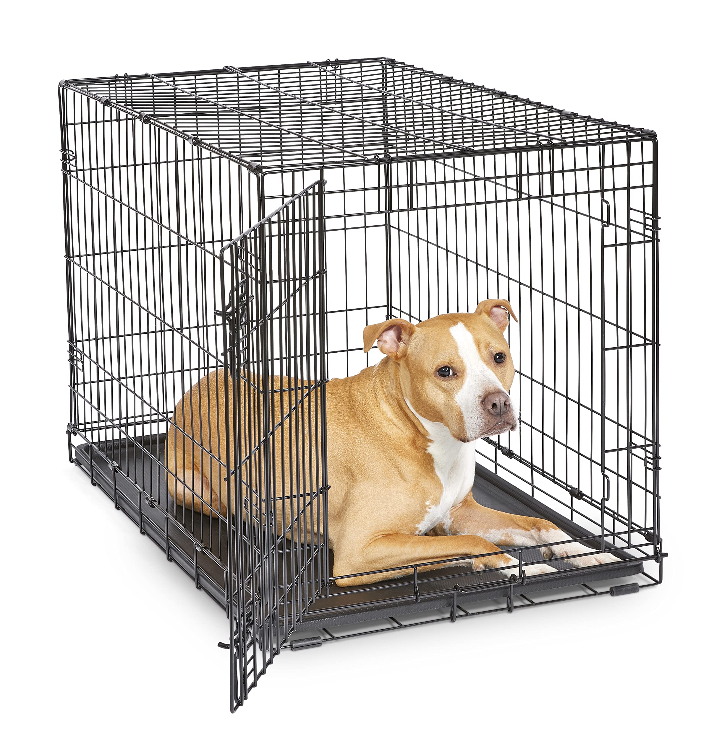 New World — Jaula para Perro Plegable de Metal con Doble Puerta