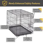 New World — Jaula para Perro Plegable de Metal con Doble Puerta