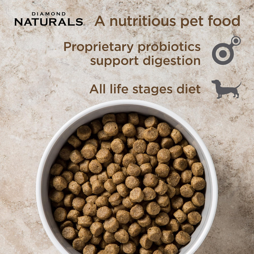 Diamond Naturals Premium — Croquetas con Proteína de Cordero, Superalimentos y Probióticos para Perro Adulto