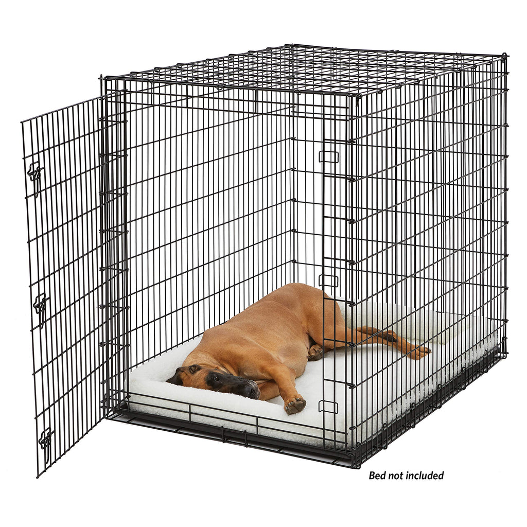 MidWest iCrate — Jaula Plegable de Doble Puerta con Divisor para Perros Medianos