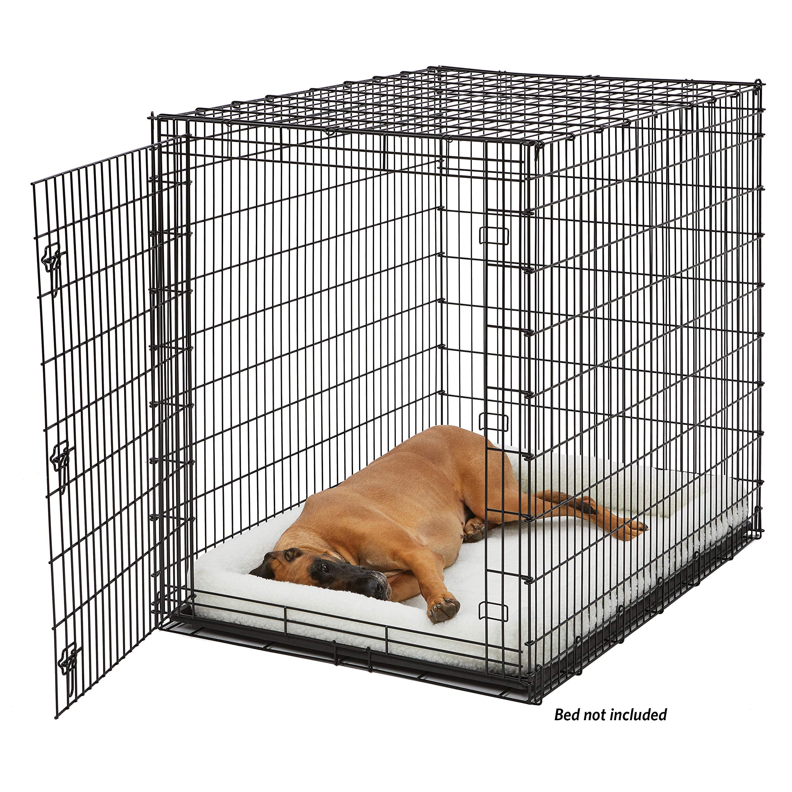 MidWest iCrate — Jaula Plegable de Doble Puerta con Divisor para Perros Medianos