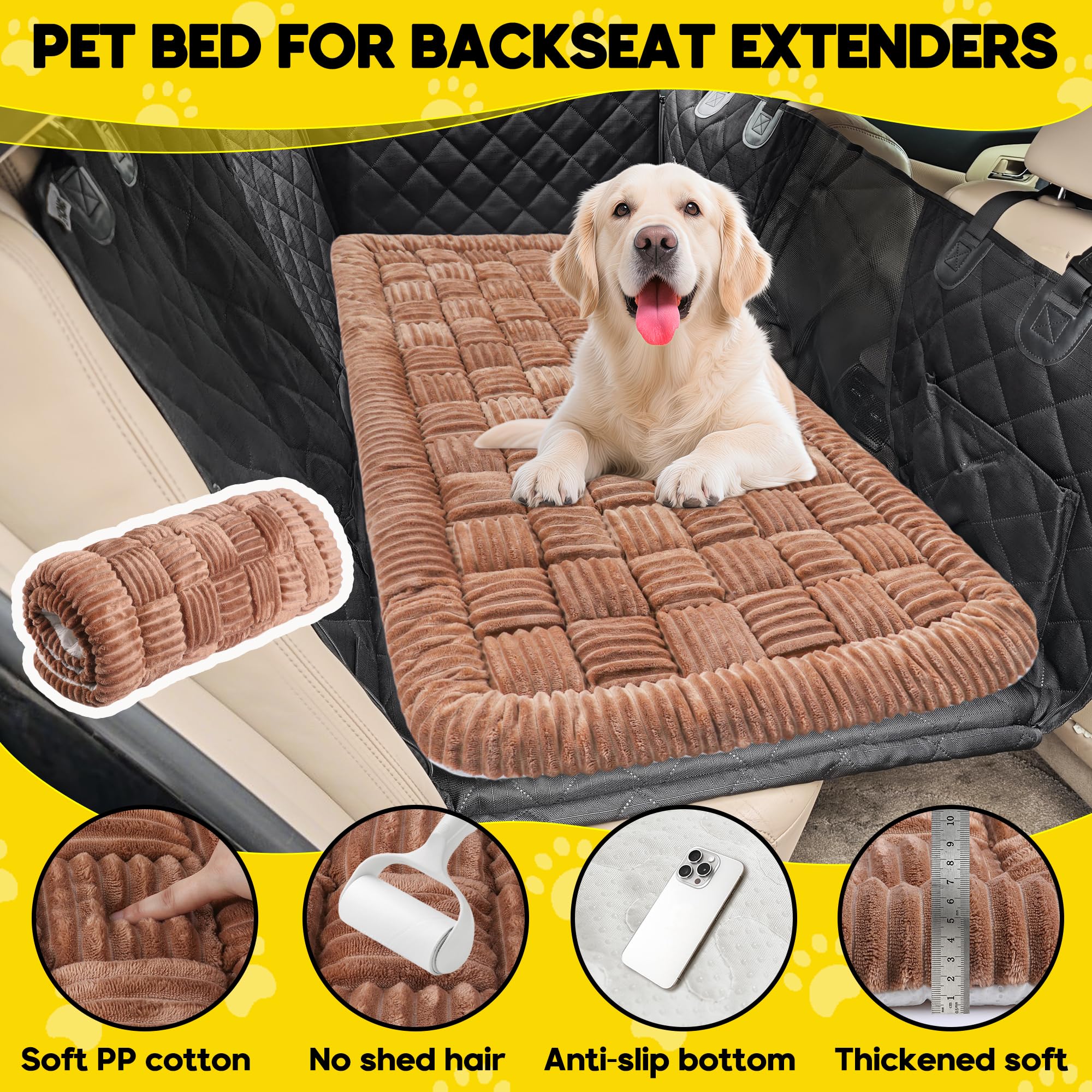 Loiion — Cama para Perro con Diseño Escocés y Funda Protectora para Sofá