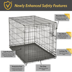 New World — Jaula para Perro Plegable de Metal con Doble Puerta