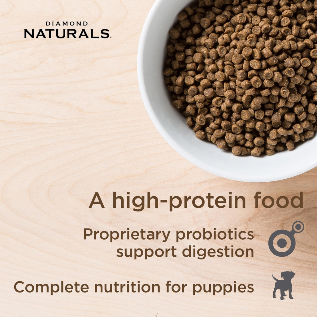 Diamond Naturals Small & Medium Breed Puppy — Croquetas con Pollo y Arroz para Cachorros de Razas Pequeñas y Medianas