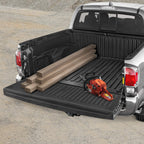 CAT Caterpillar — Tapete Protector de Compuerta Trasera para Camioneta Pick-Up, Hule Ultra Resistente de Alto Rendimiento, Universal Recortable 62" x 21" (CAMT-1509), Negro