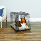New World — Jaula para Perro Plegable de Metal con Doble Puerta