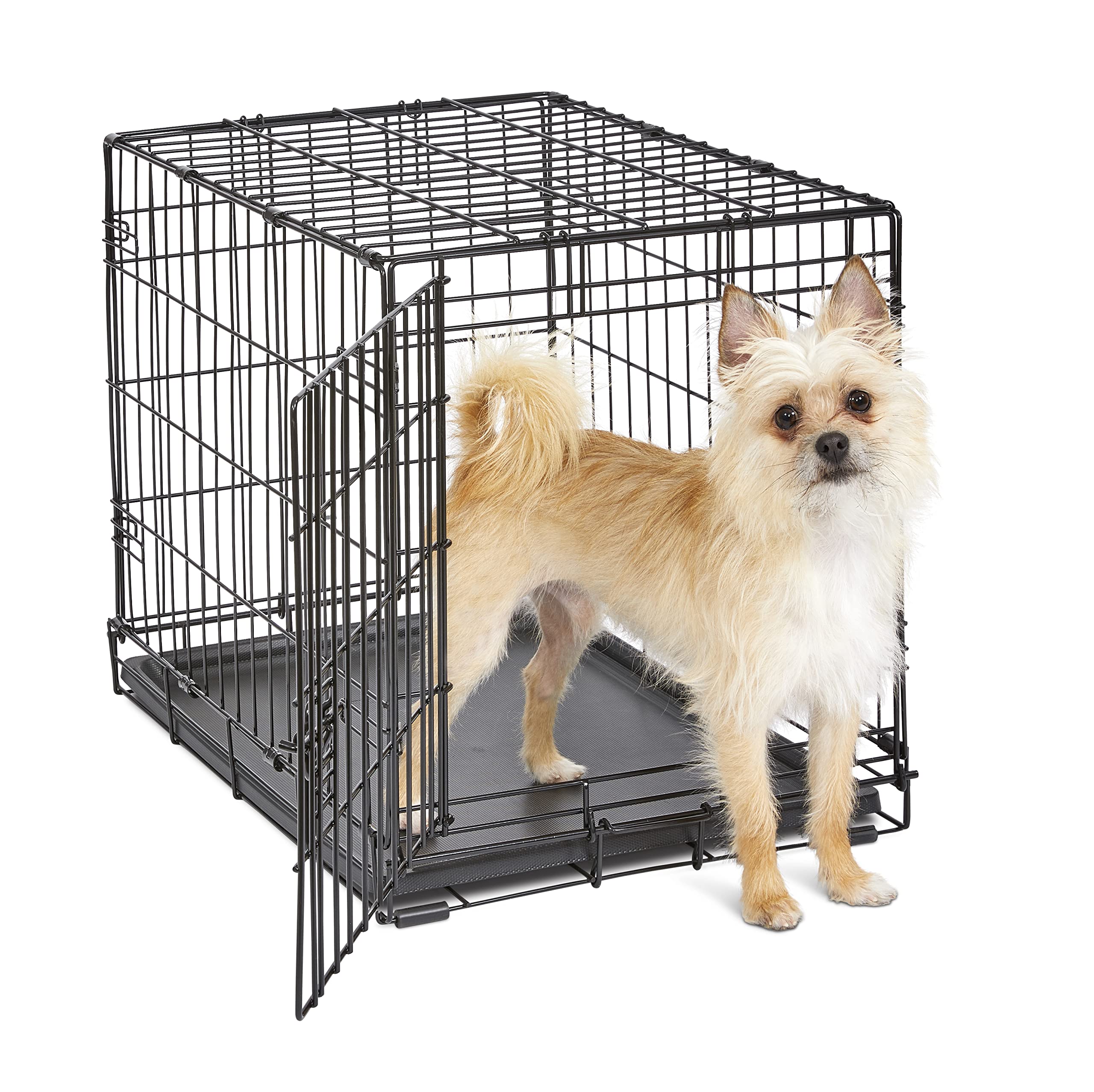New World — Jaula para Perro Plegable de Metal con Doble Puerta