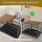 Petmystify — Cubierta Plegable con Imanes para Jaula de Perro, Superficie de Almacenamiento Decorativa en Aluminio Aeronáutico