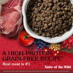 Taste of the Wild — Croquetas de Alta Proteína sin Granos para Perro Adulto y Cachorro con Probióticos, Vitaminas y Antioxidantes