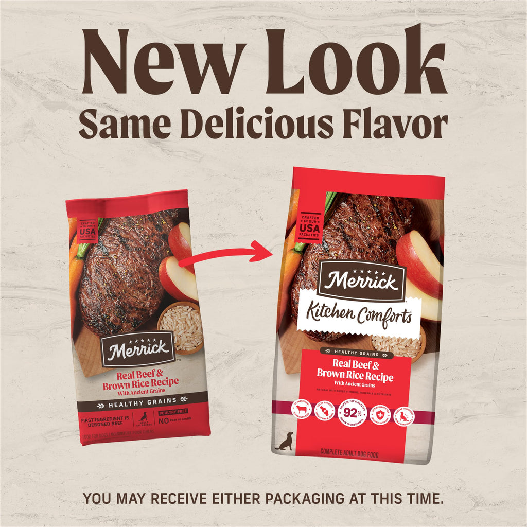 Merrick Classic Healthy Grains — Croquetas con Granos Saludables y Carne Real para Perro
