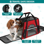 PetAmi — Transportadora de Viaje Aprobada por Aerolíneas con Cama Sherpa para Gatos y Perros Pequeños