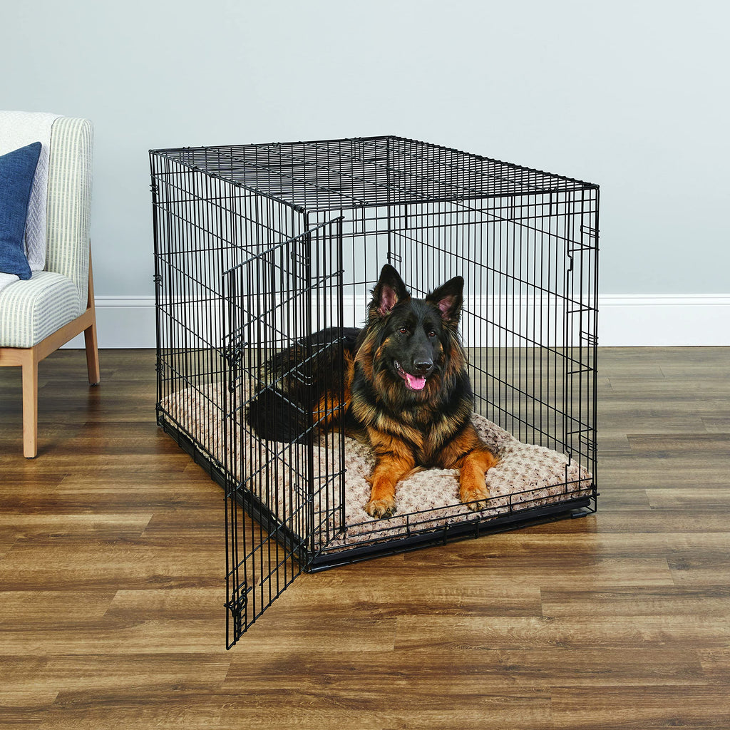 New World — Jaula para Perro Plegable de Metal con Doble Puerta