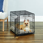 New World — Jaula para Perro Plegable de Metal con Doble Puerta