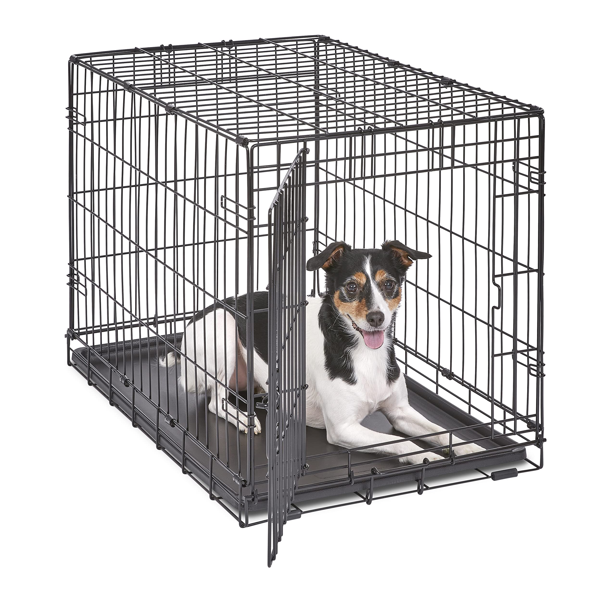 New World — Jaula para Perro Plegable de Metal con Doble Puerta