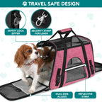 PetAmi — Transportadora de Viaje Aprobada por Aerolíneas con Cama Sherpa para Gatos y Perros Pequeños