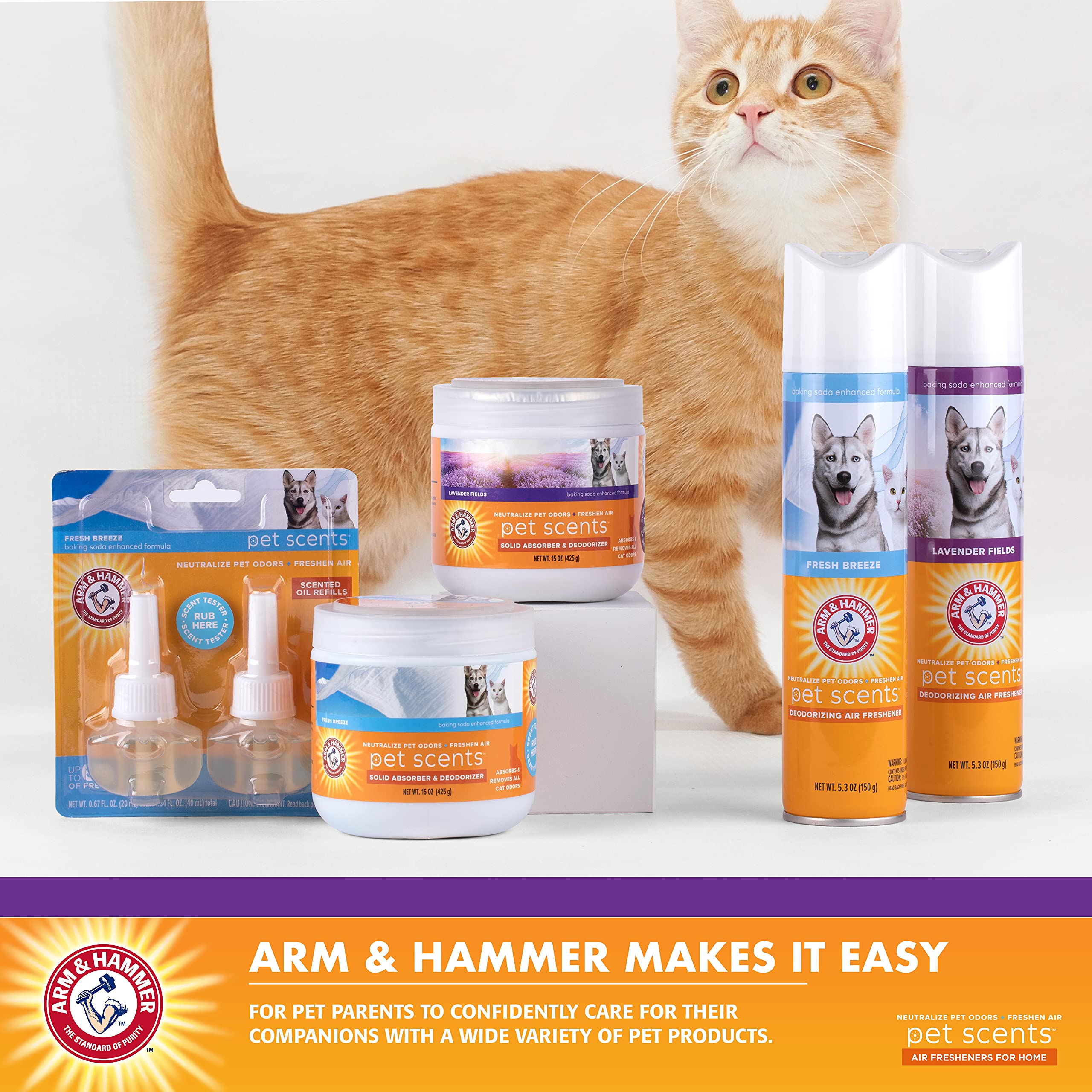 Arm & Hammer Pet Scents — Perlas Desodorizantes en Gel para Ambiente con Bicarbonato de Sodio, Aroma Brisa Fresca, para Hogares con Mascotas