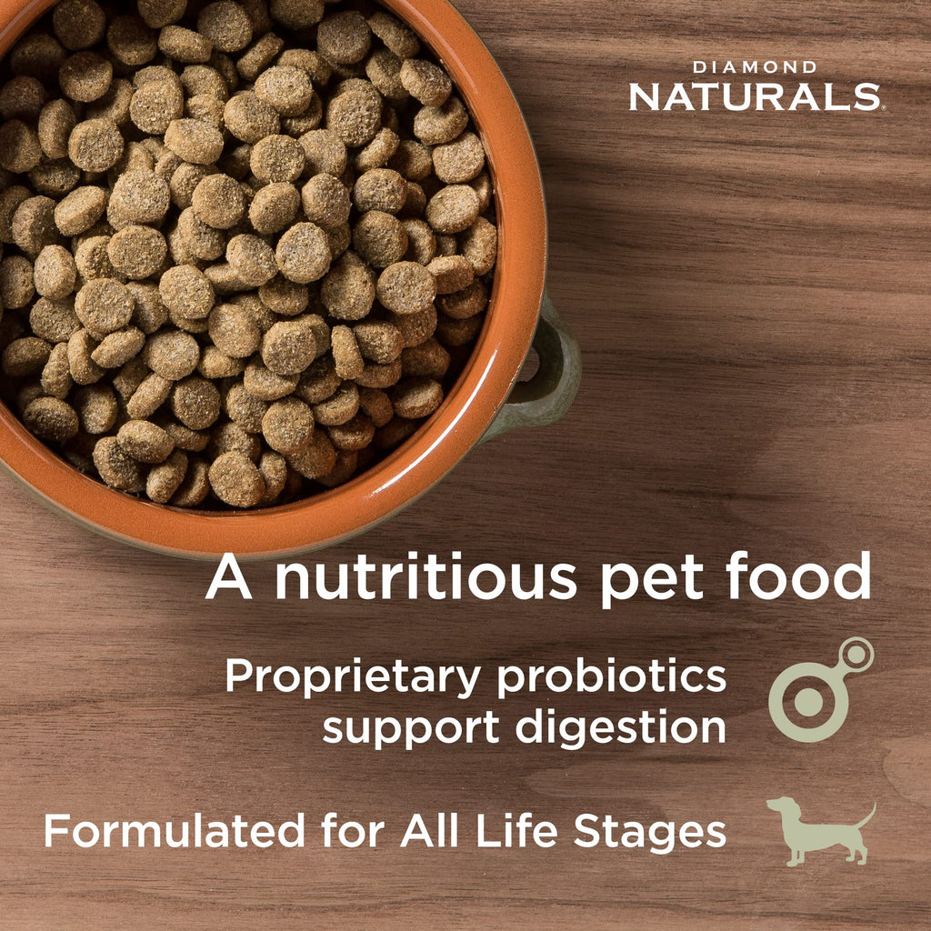Diamond Naturals Premium — Croquetas con Proteína de Cordero, Superalimentos y Probióticos para Perro Adulto