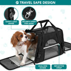 PetAmi — Transportadora de Viaje Aprobada por Aerolíneas con Cama Sherpa para Gatos y Perros Pequeños