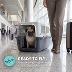 SportPet — Kennel de Viaje Certificado por Aerolíneas con Comederos para Perros y Gatos