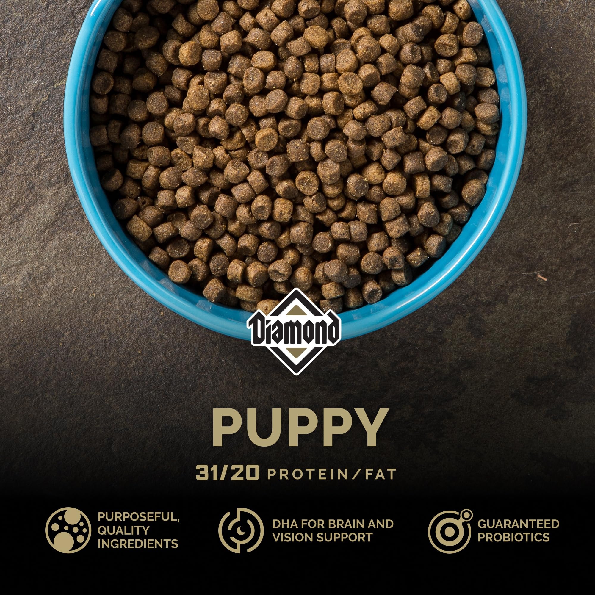 Diamond Premium Puppy — Alimento Seco Completo y Balanceado con Proteína de Pollo y Probióticos para Cachorros
