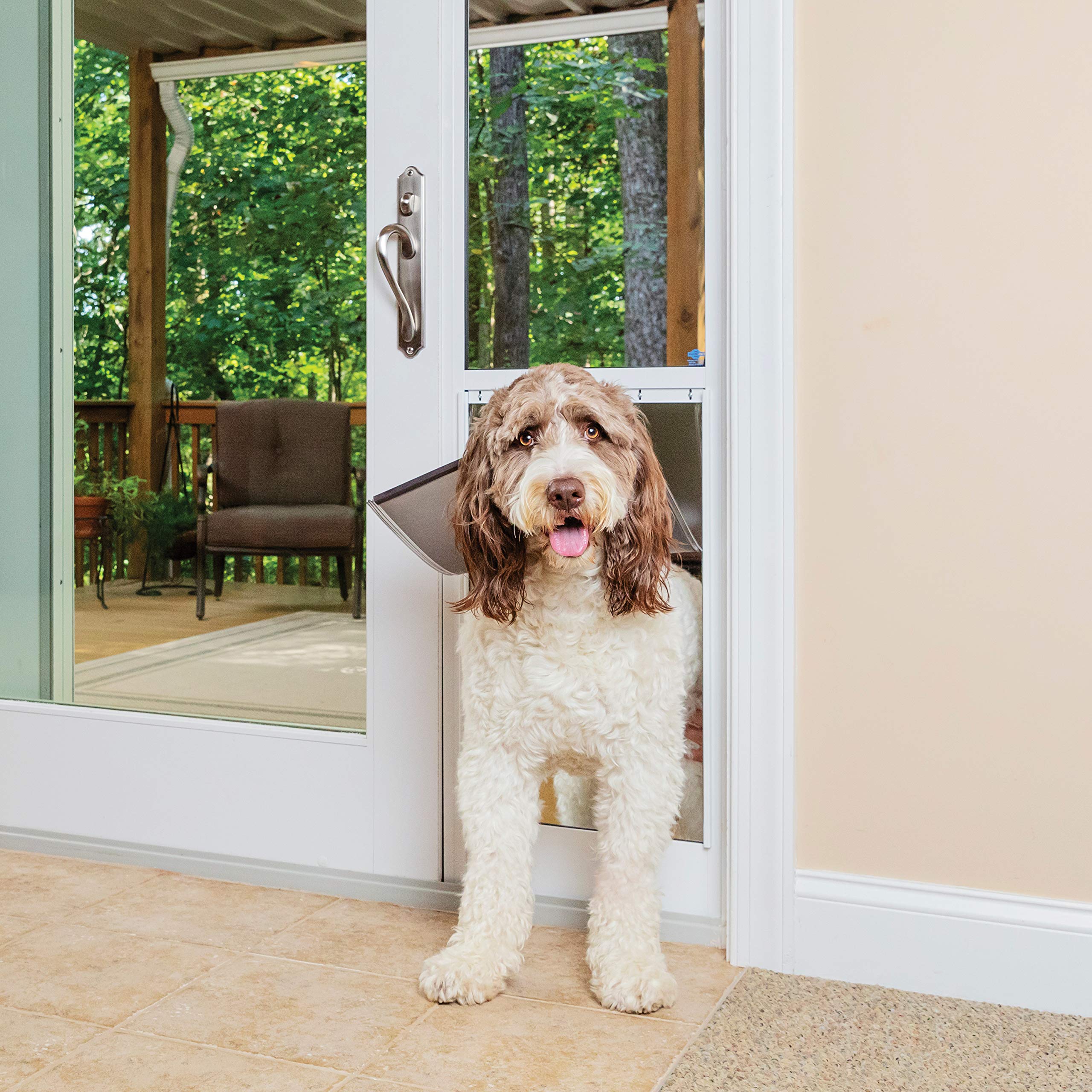 PetSafe Doggy Door — Puerta para Perros en Puertas Corredizas de Vidrio con Altura Ajustable