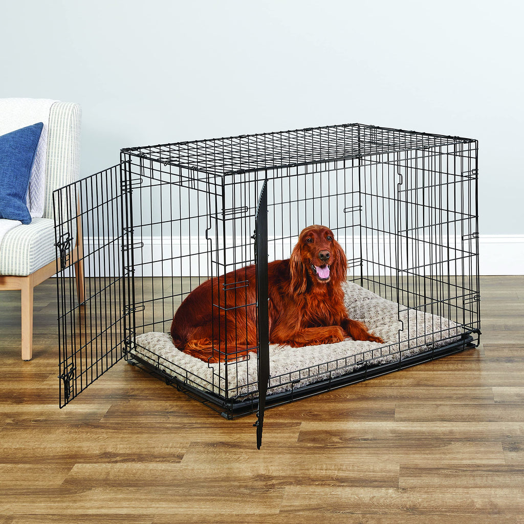 New World — Jaula para Perro Plegable de Metal con Doble Puerta