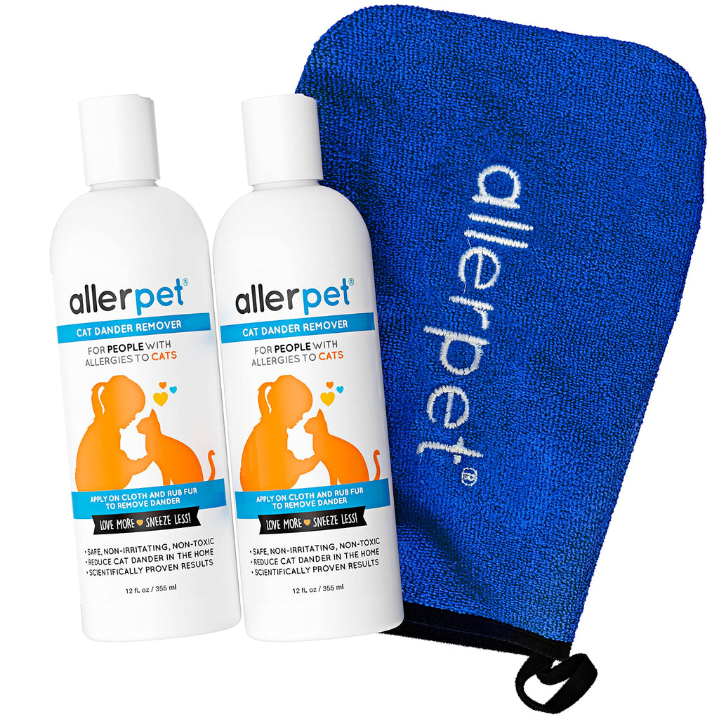 Allerpet Cat Dander Remover — Eliminador de Alérgenos y Caspa para Gato, Fórmula No Tóxica con Eficacia Científicamente Comprobada