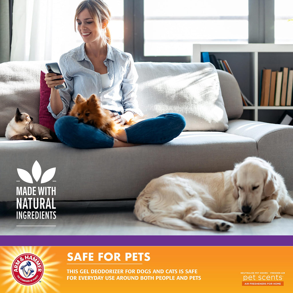 Arm & Hammer Pet Scents — Perlas Desodorizantes en Gel para Ambiente con Bicarbonato de Sodio, Aroma Brisa Fresca, para Hogares con Mascotas