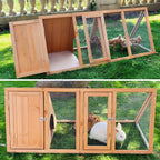 Casita de Madera para Exterior — Conejera, Gallinero y Jaula para Codornices al Aire Libre