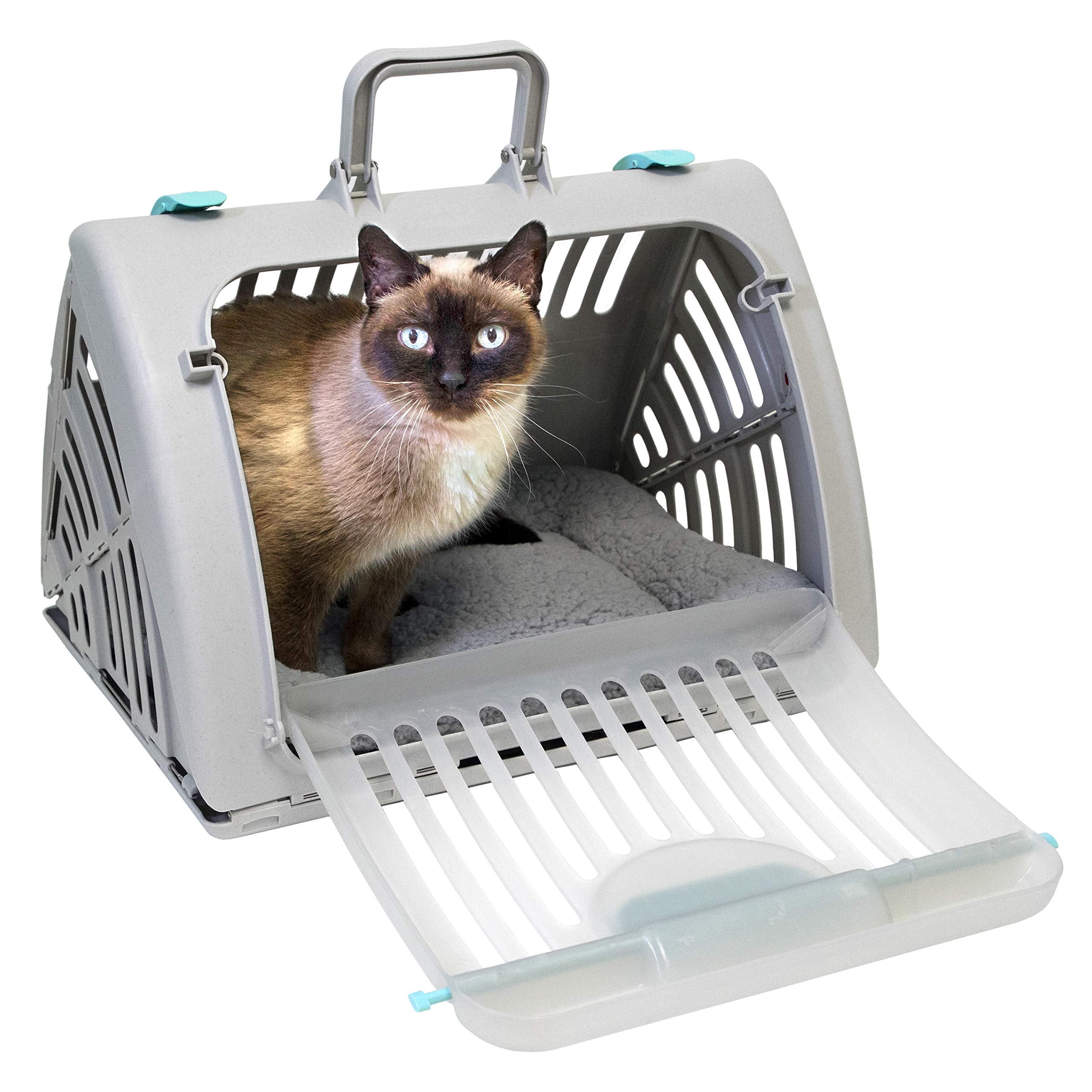SportPet Designs — Transportadora Plegable para Gato con Puerta Lateral Abatible
