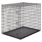MidWest iCrate — Jaula Plegable de Doble Puerta con Divisor para Perros Medianos