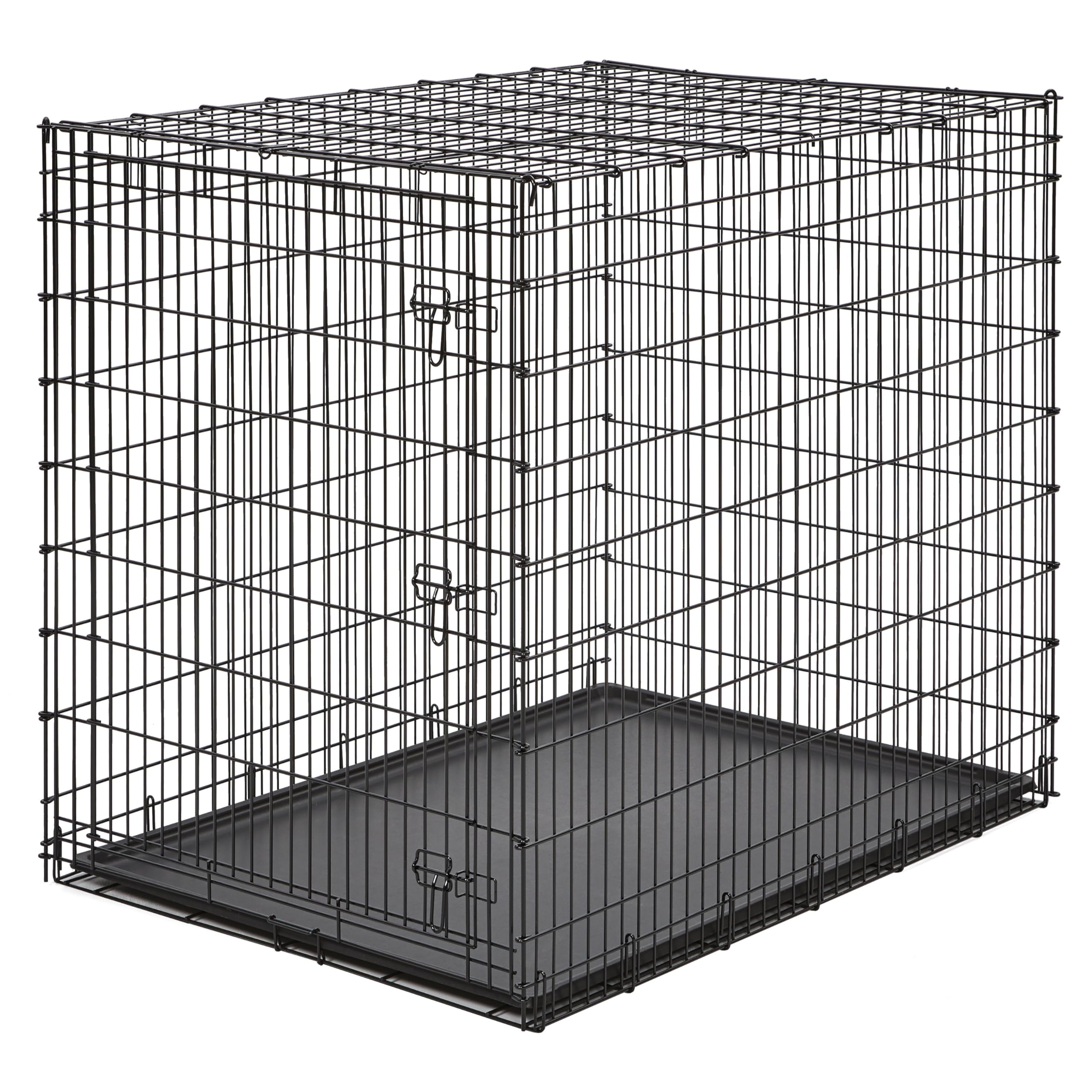 MidWest iCrate — Jaula Plegable de Doble Puerta con Divisor para Perros Medianos