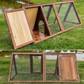 Casita de Madera para Exterior — Conejera, Gallinero y Jaula para Codornices al Aire Libre
