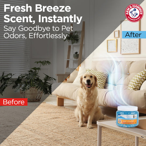 Arm & Hammer Pet Scents — Perlas Desodorizantes en Gel para Ambiente con Bicarbonato de Sodio, Aroma Brisa Fresca, para Hogares con Mascotas