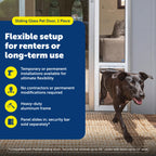 PetSafe Doggy Door — Puerta para Perros en Puertas Corredizas de Vidrio con Altura Ajustable